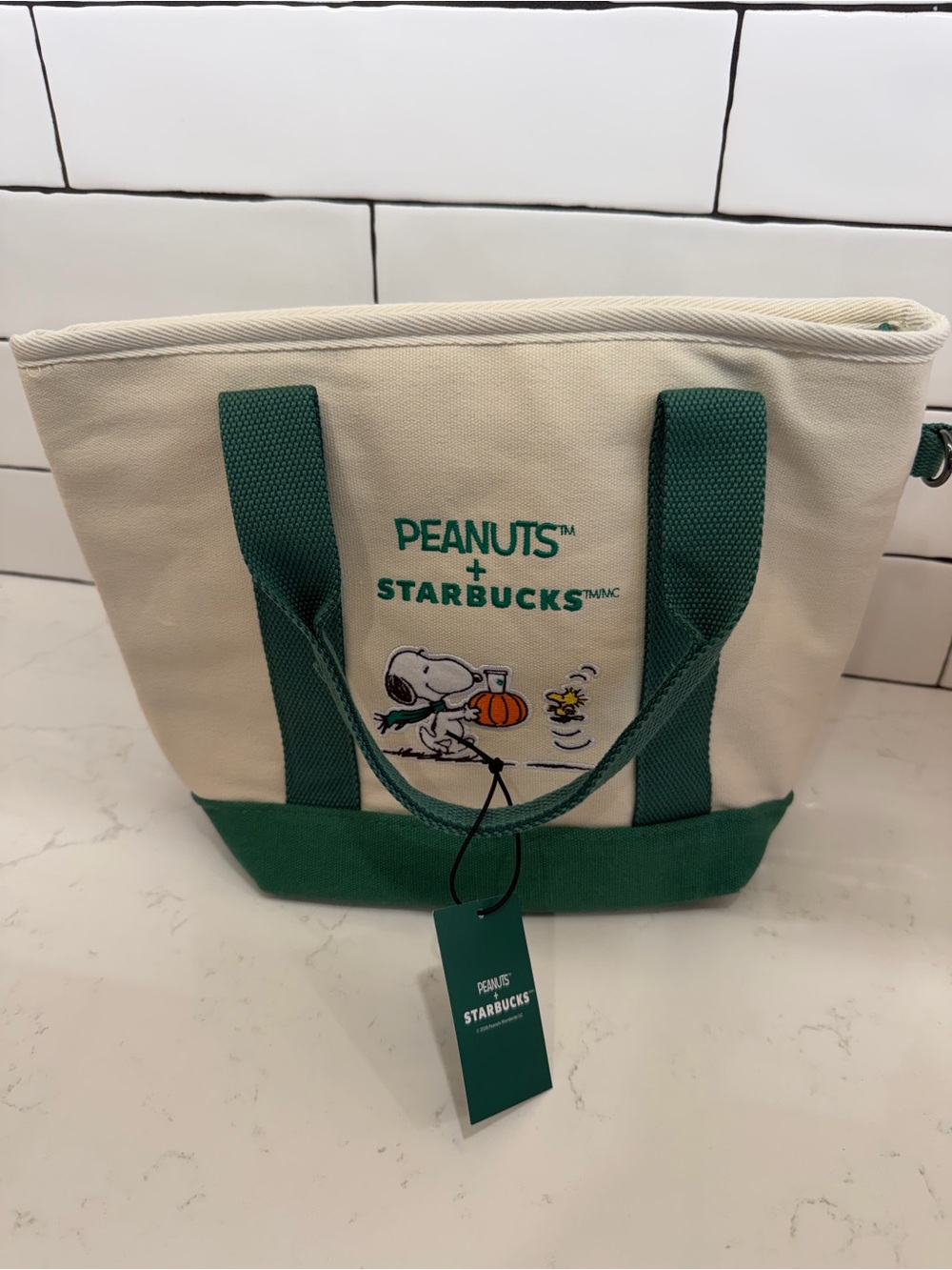Peanuts x Starbucks Snoopy Canvas Tote Bag